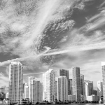 miami-skyline-bw