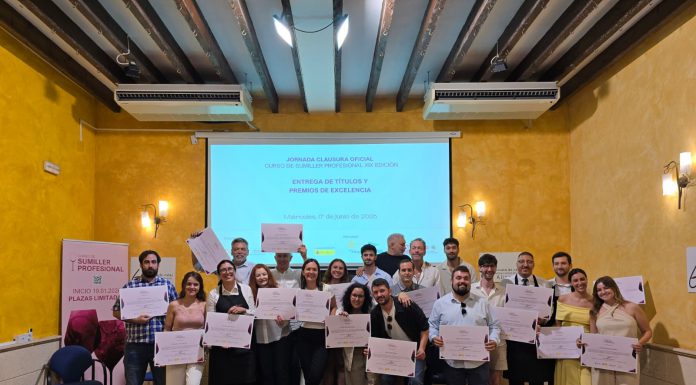 La Cámara clausura la XIX edición del Curso Profesional de Sumiller con 22 nuevos especialistas para el sector vitivinícola